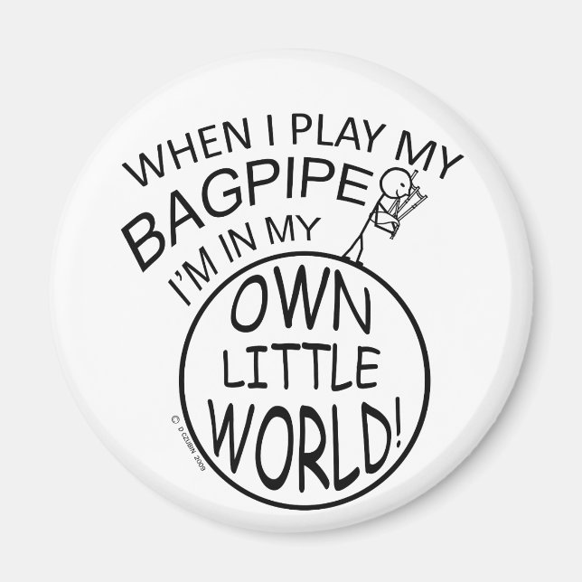 I min egen lilla World Bagpipe Magnet (Framsidan)