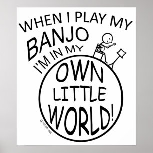 I min egen lilla World Banjo Poster