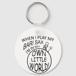 I min egen lilla World Bari Sax Nyckelring