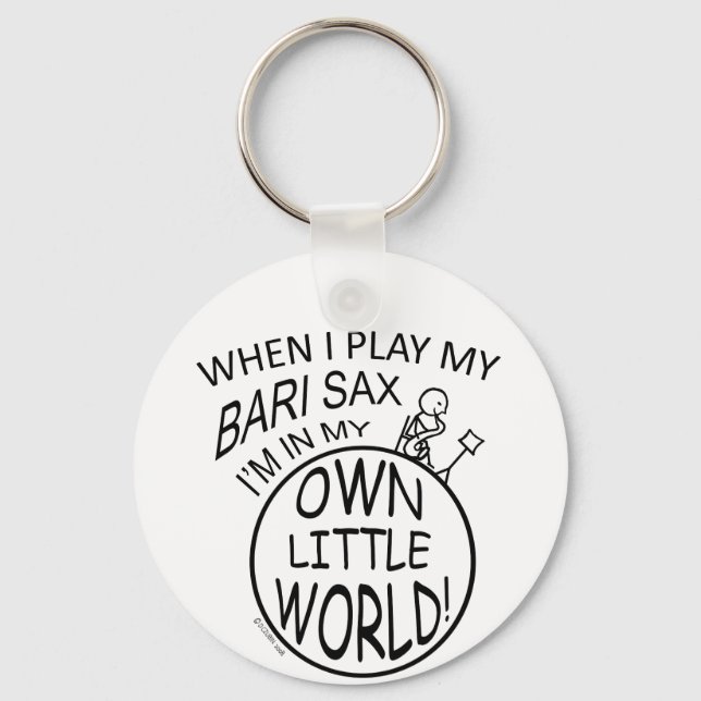 I min egen lilla World Bari Sax Nyckelring (Framsida)