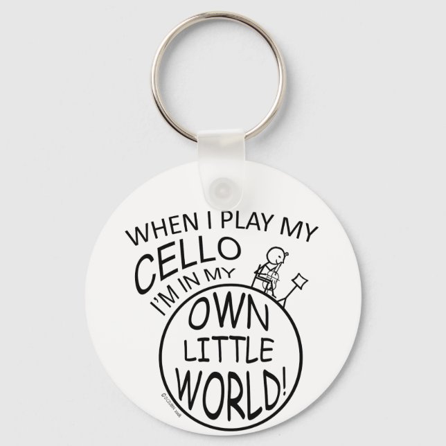 I min egen lilla World Cello Nyckelring (Framsida)