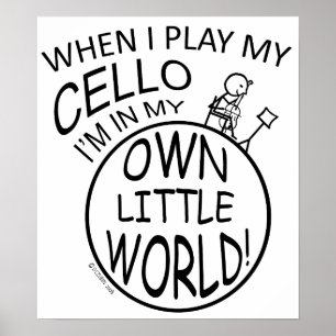 I min egen lilla World Cello Poster