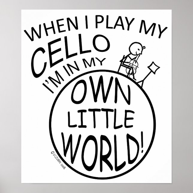I min egen lilla World Cello Poster (Framsidan)