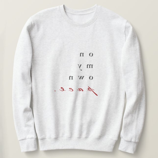 i min egen takt! lång ärmad tröja (Design framsida)