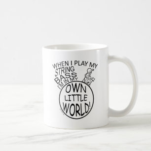 I min egna värld stränga lite basen kaffemugg