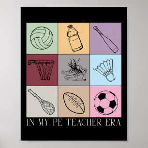 I Min Era Som Idrottslärare Idrottslärare Kvinna Poster