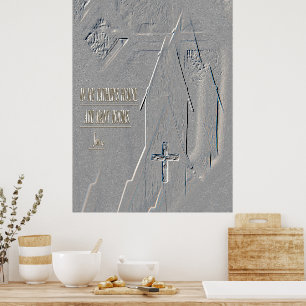 I min Faders hus Johannes14:2 korskyrka Bibeln Poster