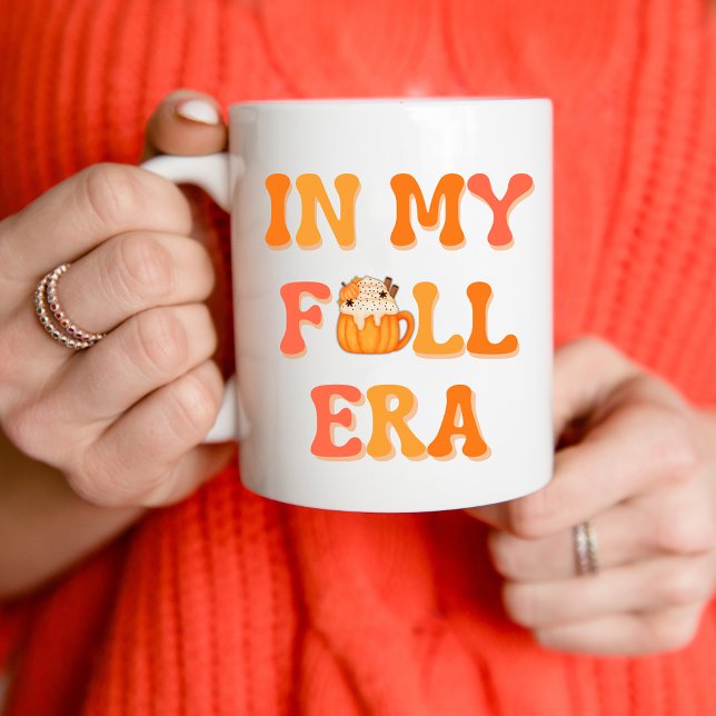 I min fallera, rtro orange sött trendig kaffemugg (Skapare uppladdad)