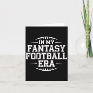 I Min Fantasy Football Era Retro Groovy Som Älskar Kort