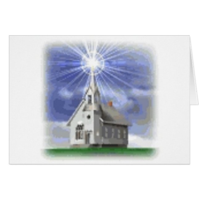 I min far hus hälsningskort (Framsidan Horizontal)