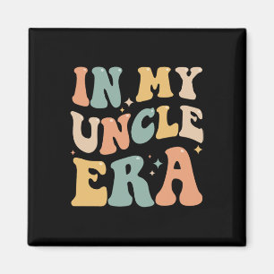 I Min Farbror Era Älskare Groovy Retro Pappa Rolig Magnet