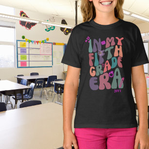 I min femte Klass Era Neon Inslag med år T Shirt