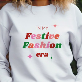 I min Festive Mode Era Elegant Roligt Helgdag T Shirt