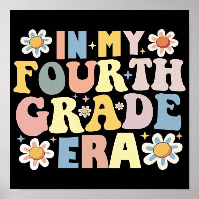 I min fjärde Klass Era Back to school Poster (Framsidan)