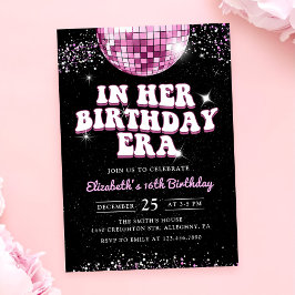 I min födelsedagsdag, Rosa Lila Birthday Inbjudningar
