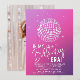 I min födelsedagseftermiddag, Era Party, Eras Part Inbjudningar