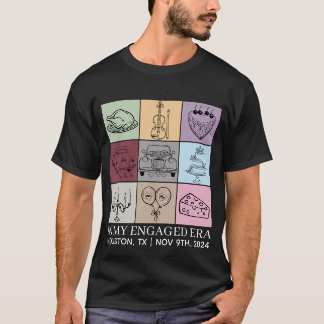 I Min Förlovade Era Trendig Present, Anpassad T Shirt (Framsida)