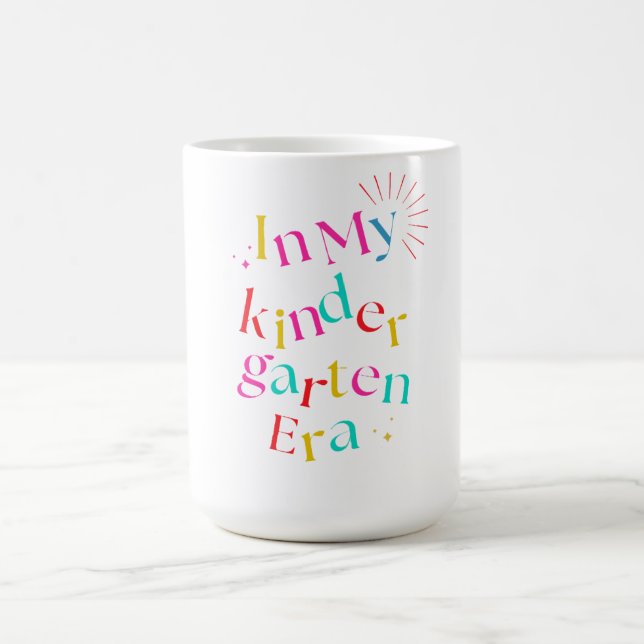 I Min Förskoleålder – Sött Retro i Färg  Kaffemugg (Center)