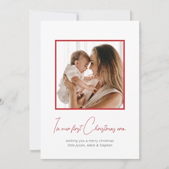 I Min Första Jul Era Julkort (Framsida)