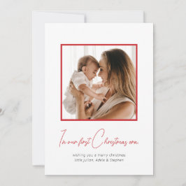 I Min Första Jul Era Julkort