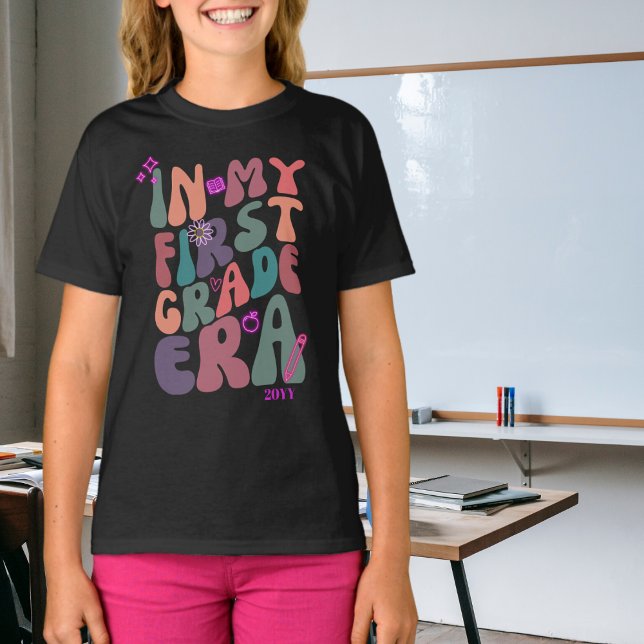 I min första Klass Era Neon Inslag T Shirt (Skapare uppladdad)