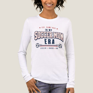 I Min Fotbollsmamma-era Röd Marinblå Universitets- T Shirt