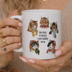 I Min Galna Kattdame Era Rolig Kattälskare Kaffemugg