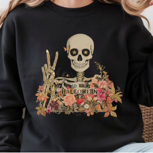 I Min Halloween-era Blommig Skelett-skjorta T Shirt