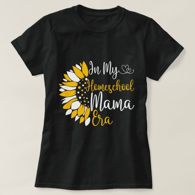 I min hemeschool Mamma Era Funny Mamma undervisand T Shirt (Design framsida)