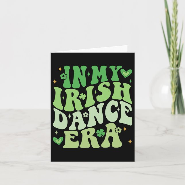 I min irländska dansepok Groovy Shamrock Dansare S Kort (Framsida)