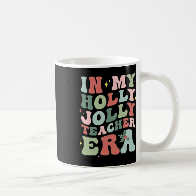 I Min Julglada Lärarera Jul Lärare Kaffemugg (Höger)
