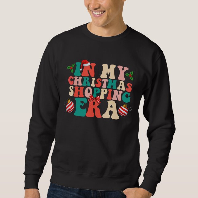 I Min Julhandel Era Groovy Högtid Lång Ärmad Tröja (Framsida)