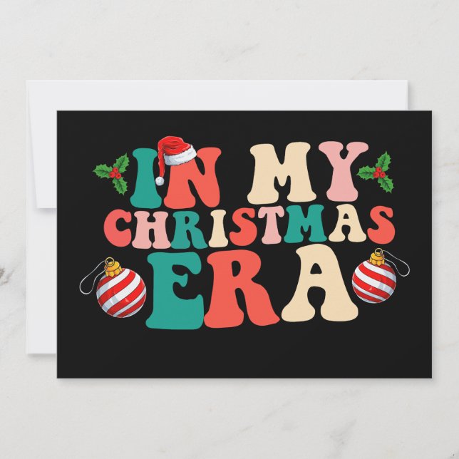 I min jultid Groovy-Julhelg Inbjudningar (Framsida)