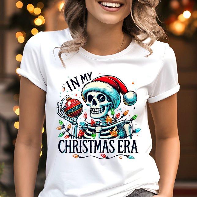 I min jultid kommer Festive Skeleton T Shirt (Skapare uppladdad)