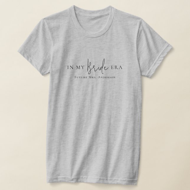 I min långa tid, engagerad modern, minimalistisk f t shirt (Laydown)