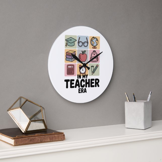 I Min Lärare Era Förskoleliv Stor Klocka (Kontor)