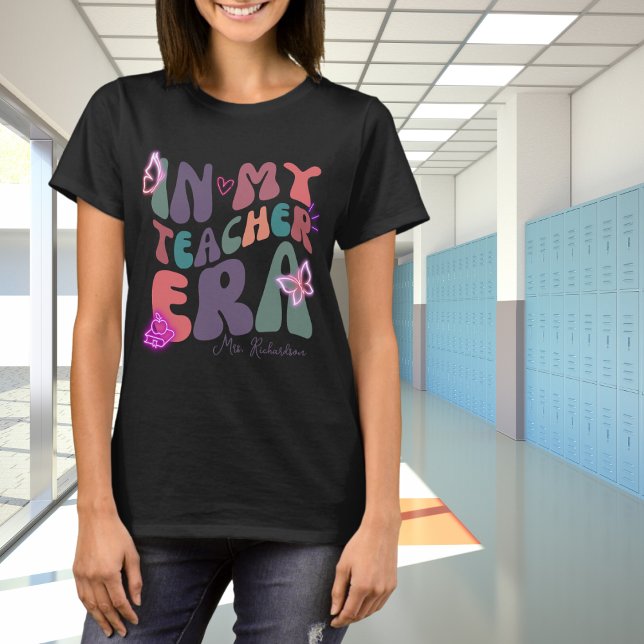 I min lärare Era Neon Nostalgia T Shirt (Skapare uppladdad)