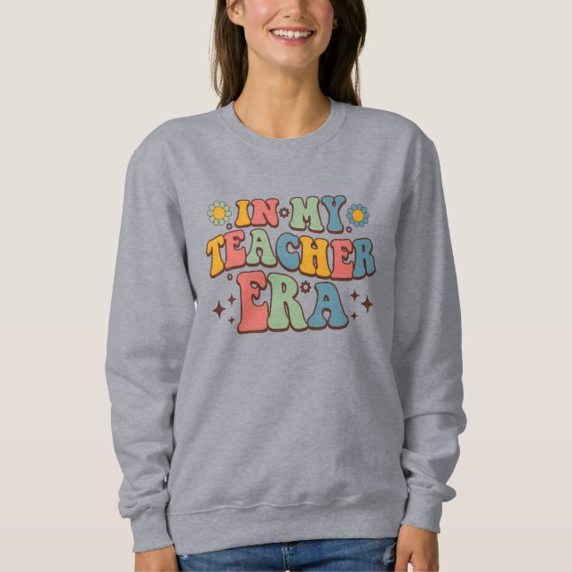 I min lärartid | Groovy Lettering T Shirt (Framsida)