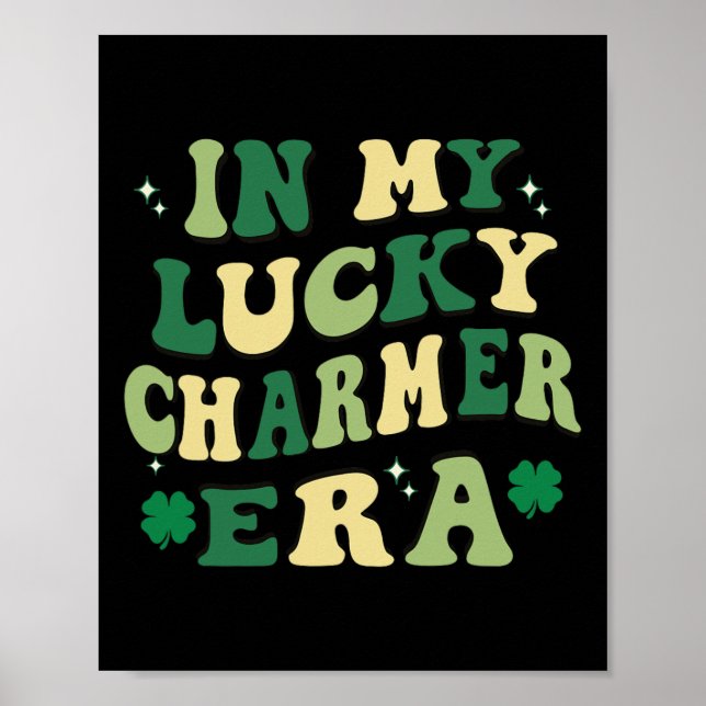 I min Lucky Charmer Era St. Patrick's Day Boys Kid Poster (Framsidan)