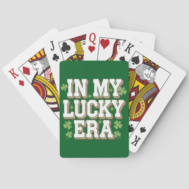 I min Lucky Era Saint patrick's day-familj Casinokort (Baksidan)