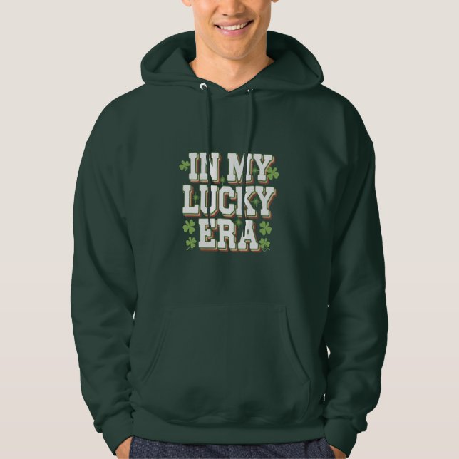 I min Lucky Era Saint patrick's day-familj Hoodie (Framsida)