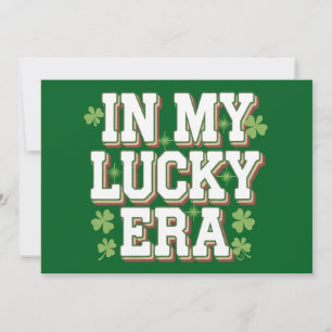I min Lucky Era Saint patrick's day-familj Inbjudningar