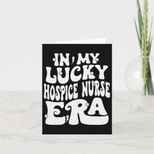 I min Lucky Hospice Nurse Era St patricks day Sham Kort