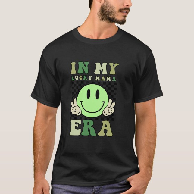 I min Lucky Mamma ERA St Patrick-Day-Långärmad T Shirt (Framsida)