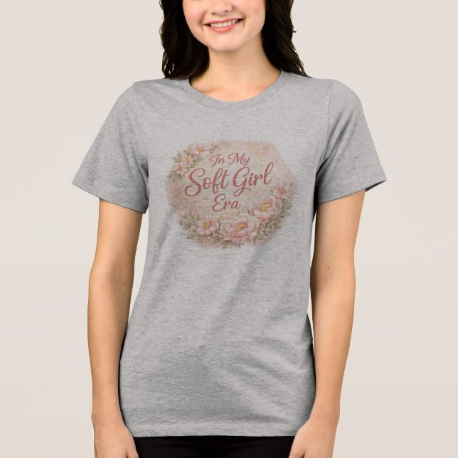 I Min Mjuka Flickepok T-Shirt Med Blommönster (Framsida)