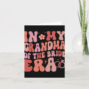 I min mormor på Bröllopsdagen Bride Era Groovy Kort