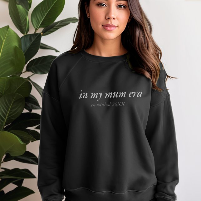 I min Morsa Era Anpassningsbar Mamma Crewnacke Jum T Shirt (In My Mum Era Custom Mom Crewneck Jumper Sweatshirt)