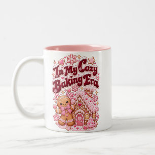 I Min Mysiga Bakeppok Pink Jul Pepparkaka  Två-Tonad Mugg