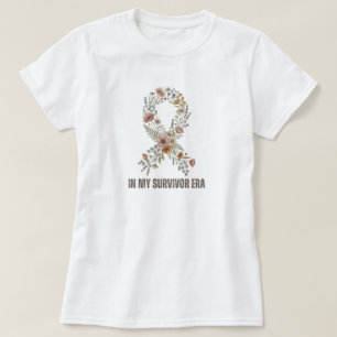 I Min Överlevande Era, Vild Blomma Boho Bröstcance T Shirt