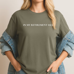 I Min Pensionstid T-Shirt Typografi Present Till P